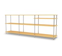 Montana - Free Shelf 222100, Acacia / Chrome - Chrome