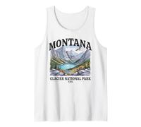 Montana Glacier National Park Mountains Eagle USA Tank Top