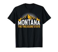 Montana Home State Montana The Treasur State T-Shirt