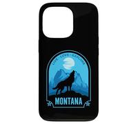 Montana Live Love Explore Howling Wolf Design Case for iPhone 13 Pro