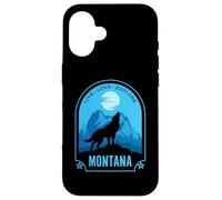 Montana Live Love Explore Howling Wolf Design Case for iPhone 16