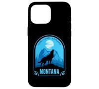 Montana Live Love Explore Howling Wolf Design Case for iPhone 16 Pro Max