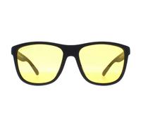 montana Men's Rectangle Black Yellow Polarized MP199 Night Driving Sunglasses montana Black One Size