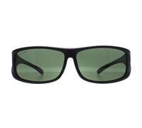 montana Men's Rectangle Matte Black G15 Polarized FO5 Fit Over Glasses Sunglasses montana Black One Size
