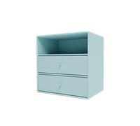 Montana - Mini 1006 Shelf With Two Drawers, Flint - Flint