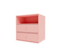 Montana Mini 1006 Bookcase With 2 Drawers 167-Ruby