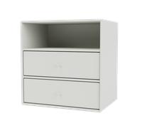 Montana Mini 1006 Bookcase with 2 Drawers Nordic