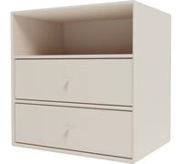 Montana - Mini 1006 Shelf With Two Drawers, Clay - Clay