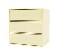 Montana - Mini 1007 Shelf With Three Drawers, Camomile - Camomile