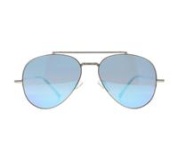 Montana MP185 Unisex Shiny Silver Sunglasses