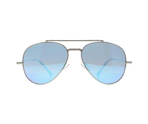 Montana MP185 Unisex Shiny Silver Sunglasses