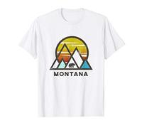 Montana Outdoor Trail Hiking Adventure Vintage Retro T-Shirt