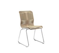Montana - Panton One Chair, Natural Paper / Chrome - Chrome