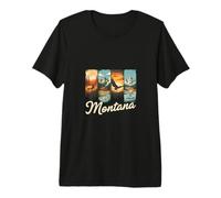Montana Pride Retro Souvenir Big Sky Country Vintage Montana Premium T-Shirt