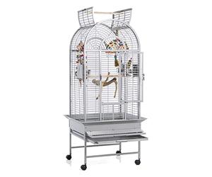 Montana Rainforest Ecuador Stone Cage for Parrot, Unique Design, Convenient Seed Catcher, Medium to Large, Stone