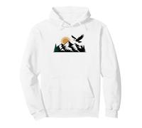 Montana Raised Wheat Farm Harvest Field Illustration Pullover Hoodie
