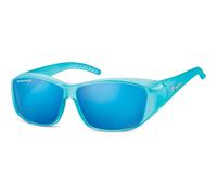 Montana Rectangle Matte Blue Blue Mirror Polarized Fo4 Blue
