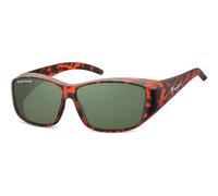 montana Rectangle Tortoise G-15 Green Polarized FO4 in Brown
