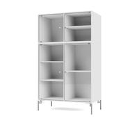 Montana Ripple III display cabinet 69.6x117.6x38 cm NewWhite-legs chrome