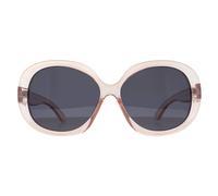 montana Women's Round Transparent Pink Smoke Polarized MP63