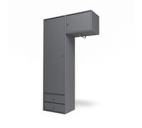 Montana Selection Attire II Wardrobe With Hanging Rail 36-Coal