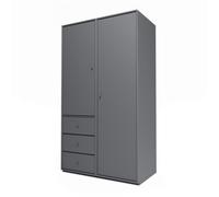 Montana Selection Attire III Wardrobe With Pedestal 36-Coal