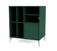 Montana Selection SPIN II Vinyl Bookcase 136-Pine/01- Chrome