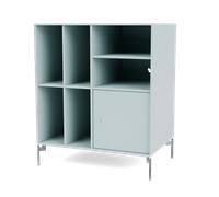 Montana Selection SPIN II Vinyl Bookcase 148-Flint/01- Chrome
