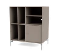 Montana Selection SPIN II Vinyl Shelving 141-Truffle/01- Chrome