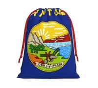 Montana State Flag Print Practical Drawstring Gift Travel Pouches Men Women Multiple Occasion Daily Carry