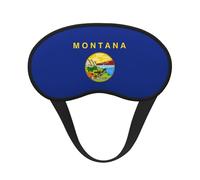 Montana State Flag Print Sleep Mask, Eye Sleeping Mask for Women and Men for Total Darkness, Reduces Puffy Eye Mask
