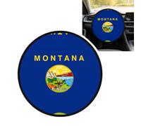 Montana State Flag Steering Wheel Cover-Sun Shade Heat Auto