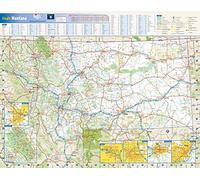 Montana State Wall Map - 22.5" x 17.5" Laminated