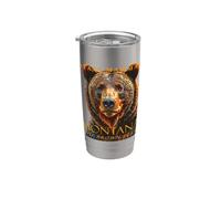 Montana Territory Mammal The Brown Bear Stainless Steel Insulated Tumbler