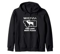 Montana The Last Best Place Big sky Zip Hoodie
