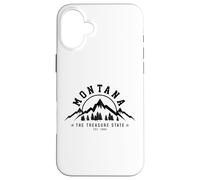 Montana The Treasure State Est. 1889 Vintage Mountains Gift Case for iPhone 16 Plus