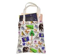 Montana Tote Bag Treasure State Vacation Lover Reusable Shopping Bag MT Travel Gift for BFF Mom Dad (Montana-S)