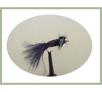 Montana Trout Fishing Fly, 6 x Black Tailed Montana, Size 10, For fly Fishing