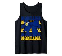 Montana US State Coquette Bow Flag Tank Top