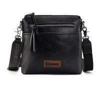 Montana West Crossbody Bag for Women Multi Pocket Cross Body Bag Purses with Guitar Strap, Z Retro Black