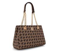 Montana West MEDIUM Tote Bag for Women Quilted Chain Handbags Shoulder Purse, Monogram Brown, M