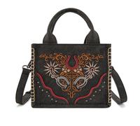 Montana West Mini Tote Bag Western Embroidered Tote Crossbody