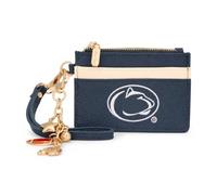 Montana West NCAA Wristlet Wallets for Women RFID Credit Card Holder Wallet, Football Keychain Wristlet Wallet for Gifts, PSU-Navy Blue, Casual