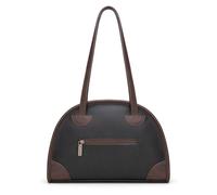 Montana West Purses and Handbags for Women, Retro Style Bowling Handbag Leather Everyday Purse Top Handle Bag, Black