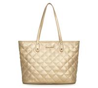 Montana West Quilted Handbag for Women Tote Purse Shoulder Bag Large Fashion Hobo Purse, Bright Quilted Gold, L