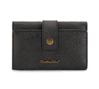 Montana West Small Wallets Woman Trifold RFID Blocking Wallet Ladies Female Credit Card Wallet Western Travel Wallets with ID Window, Black, 5.2" x 0.6" x 3.6", Western