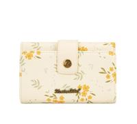 Montana West Small Wallets Woman Trifold RFID Blocking Wallet Ladies Female Credit Card Wallet Western Travel Wallets with ID Window, Floral-Apricot, 5.2" x 0.6" x 3.6", Modern, Classic