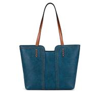 Montana West Tote Bag for Women Top Handle Satchel Purse Oversized Shoulder Handbag Hobo Bags, Teal Blue