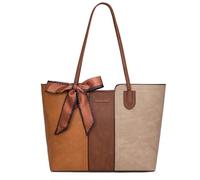 Montana West Tote Bags for Women Medium Top Handle Satchel Purses, Beige With Yellow, Medium