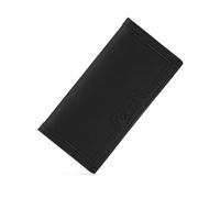 Montana West Wallet for Men Western Tooling Floral Leather Wallet Large Capacity Mens Slim Bifold Wallets with ID Window, Solid-Black, Minimalist